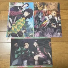 鬼滅の刃 くら寿司下敷き　3枚セット