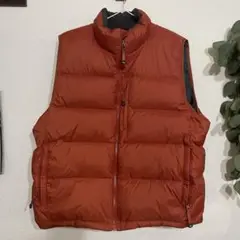 LL Bean レッド ダウンベスト L．L．Bean(エルエルビーン) グースダウンベスト 80-90S