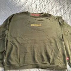 element オリーブ トレーナー Mサイズ