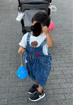 オーバーオール　カバーオール　つなぎ　80 レトロ　サロペットデニムダルマピエロ