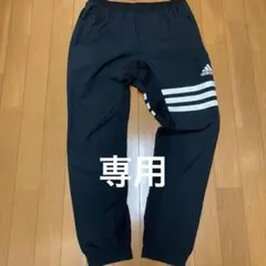 adidas ブラック ナイロンパンツ Mサイズ