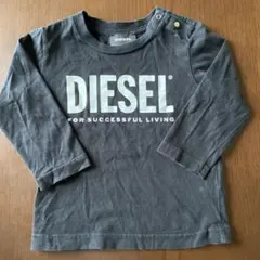 DIESEL ブラック 長袖Tシャツ　75〜80サイズ　黒キッズ服
