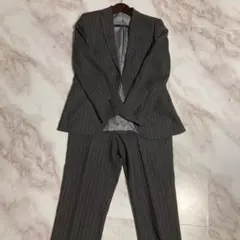 REDA生地 メンズスーツ上下セット グレー ストライプ サイズ37