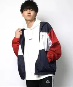 kappa オーバーサイズ トラックナイロンジャケット