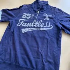MWS ハーフジップ Tシャツ ネイビー Lサイズのサムネイル