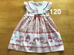 新品タグ付き マイメロ ワンピース いちご柄 120 サンリオ mamaraku
