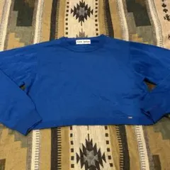 TINA:JOJUN ショート丈ニット　ブルー