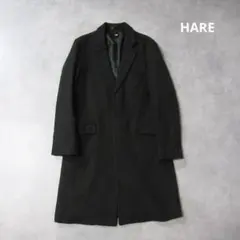 HARE CASHEEP ウールダブルビッグコート S コート ダブル ブラック