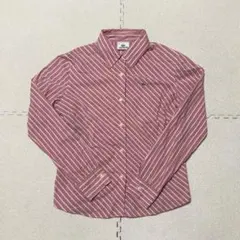 LACOSTE ラコステ レディース 長袖シャツ ストライプ柄 レッド系 38のサムネイル