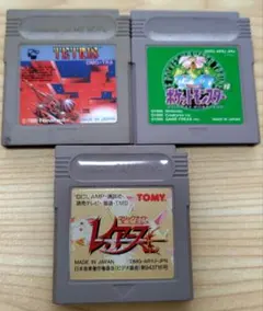 ゲームボーイソフト 3本セット　ポケモン緑　マジックナイトレイアース　テトリス