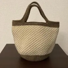 毛糸ハンドメイドバック　No.28