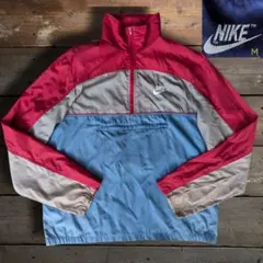 80s　USA製　OLD NIKE　ハーフジップ　ナイロンプルオーバー　菅田将暉