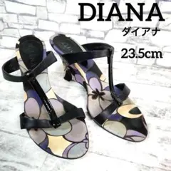 DIANA ダイアナ サンダル ウェッジソール 花柄 多色 23.5cm