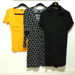 SLY他 ✾ ⑅*̩̩̥ イエローTシャツ、チュニック等３枚セット
