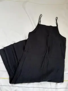 ブラック キャミワンピース ロング丈