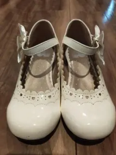 エニィファム　リボン付き フォーマルシューズ　21cm