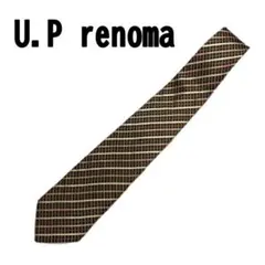 U.P renoma ユーピーレノマ シルク100% ネクタイ 派手めデザイン