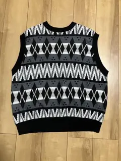 BACK NUMBER メンズMサイズ　ベスト　ニット