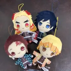 鬼滅の刃 マスコット 竈門炭治郎 我妻善逸 冨岡義勇 煉獄杏寿郎 ぬいぐるみ
