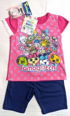 たまごっち　BANDAI　光る パジャマ　部屋着　110 サイズ　ピンク