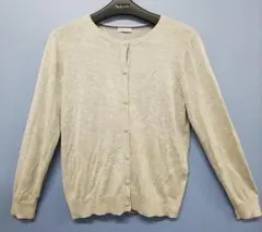 【※少々難あり】Honeys長袖カーディガン（薄グレー）☆Ｌサイズ未使用