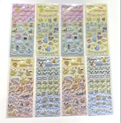ポケモンプチプチシール3•4各2種2枚ずつ 計8枚セット セリア