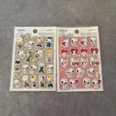 【美品】ぷくぷくスヌーピー シール2枚セット