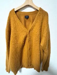 BEAMS ビームス シャギーニットカーディガン モヘヤ混 L