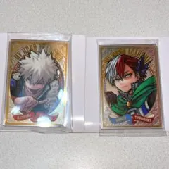 ジャンフェス ヒロアカ パブミラーアクリルステッカー 十傑 爆豪勝己 轟焦凍