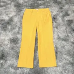 【B3/ビースリー】アンクルパンツ イエロー 山吹色 XS カラーパンツ【美品】のサムネイル