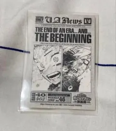 僕のヒーローアカデミア 原画展 タブロイド風ステッカー 緑谷出久 爆豪勝己