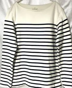 無印良品　ボートネック　ボーダーカットソー Mサイズ