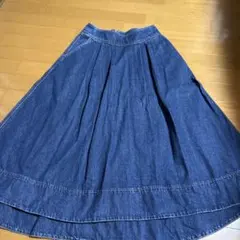 ミラオーウェン⭐︎デニムブルー フレアスカート