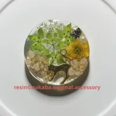 レジン ヘアゴム ドライフラワー ねこちゃん No.114 - メルカリ