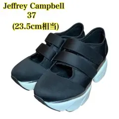 Jeffrey Campbell 厚底スニーカー 黒　ベルクロ　37(23.5）のサムネイル