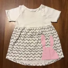 NEXT ベビー半袖Tシャツ　ワンピース　6-9m 70 うさぎ