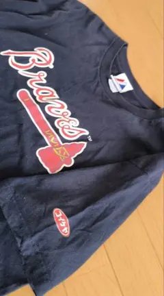 Majestic Braves Tシャツ ネイビー