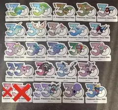 ポケモン 30周年 ステッカー 韓国 セット ピジョット ロトム 