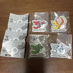 ポケモン 30周年 メタルチャームマスコット 4種セット
