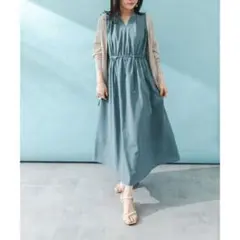 URBAN RESEARCH ROSSO セミシアードロストギャザーワンピース