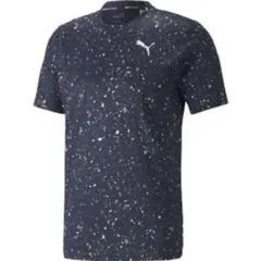 M【PUMA（プーマ）】プーマ トレーニング AOP SS Tシャツ(ネイビー)