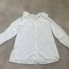 ローリーズファーム　ホワイト フリルブラウス