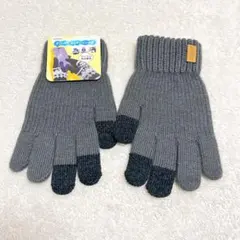 手袋 グローブ スマホ対応 蓄熱手袋 バイク 自転車 フリーサイズ グレー