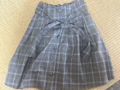 【良品】 pom ponette Sサイズ (140)チェックスカート