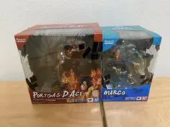 ワンピース　フィギュアーツzero　エース　マルコ　白ひげ海賊団セット