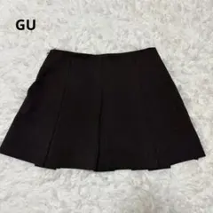 GU　 プリーツスカート　ミニ丈　黒　М　カジュアル　無地