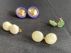 イアリング４点セット (ボタン型系)