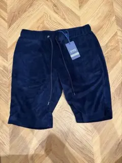 mutaメンズ パイル地 ショートパンツ ネイビーのサムネイル