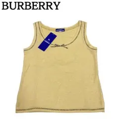 タグ付き新品★バーバリーブルーレーベル タンクトップ ノバチェック イエロー M