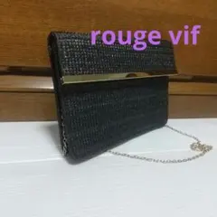 ルージュヴィフ rouge vif ショルダーバッグ チェーンショルダー 黒